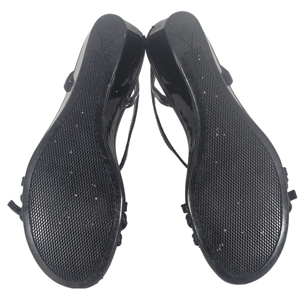 Prada Sport Women Black Wedge Sandal 36 Strappy Gorpcore Minimalist Quiet Luxury - Picture 10 of 16
